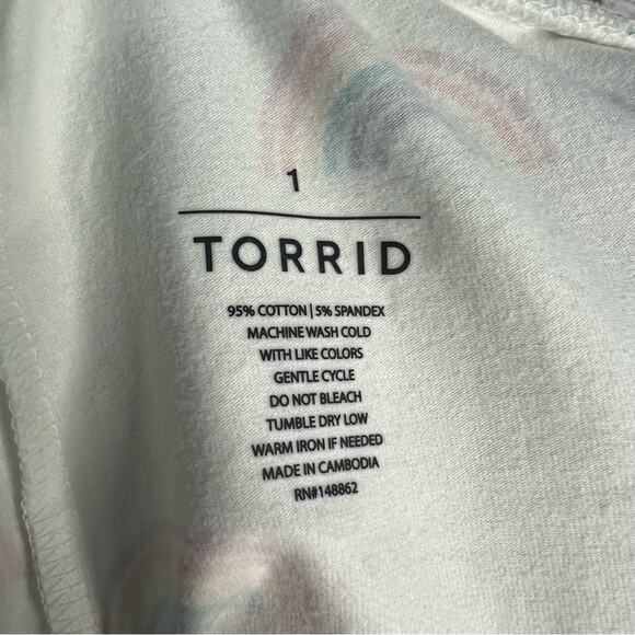 Torrid Plus Size 1x Celebrate Love Rainbow Bike Shorts Pride NWOT - Picture 5 of 6